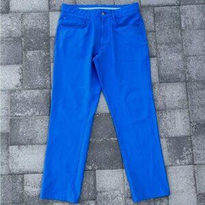 Footjoy Pants Mens 32x30 Blue Athletic Fit 5 Pocket Performance Golf Chino